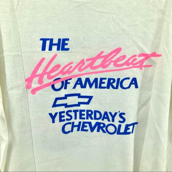 VINTAGE 1988 NWOT Single Stitch Corvette Stingray Graphic Front/Back T-shirt - Picture 9 of 9